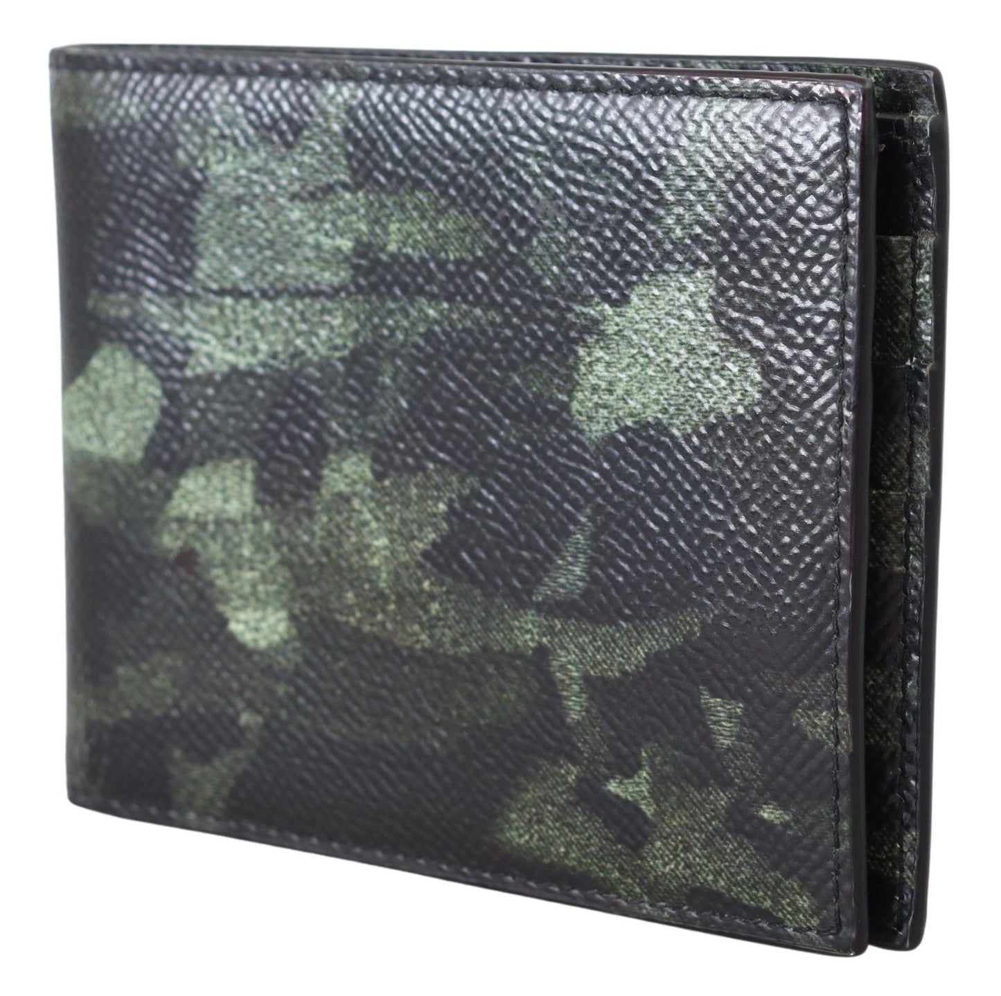 Elegant Camouflage Leather Bifold Wallet