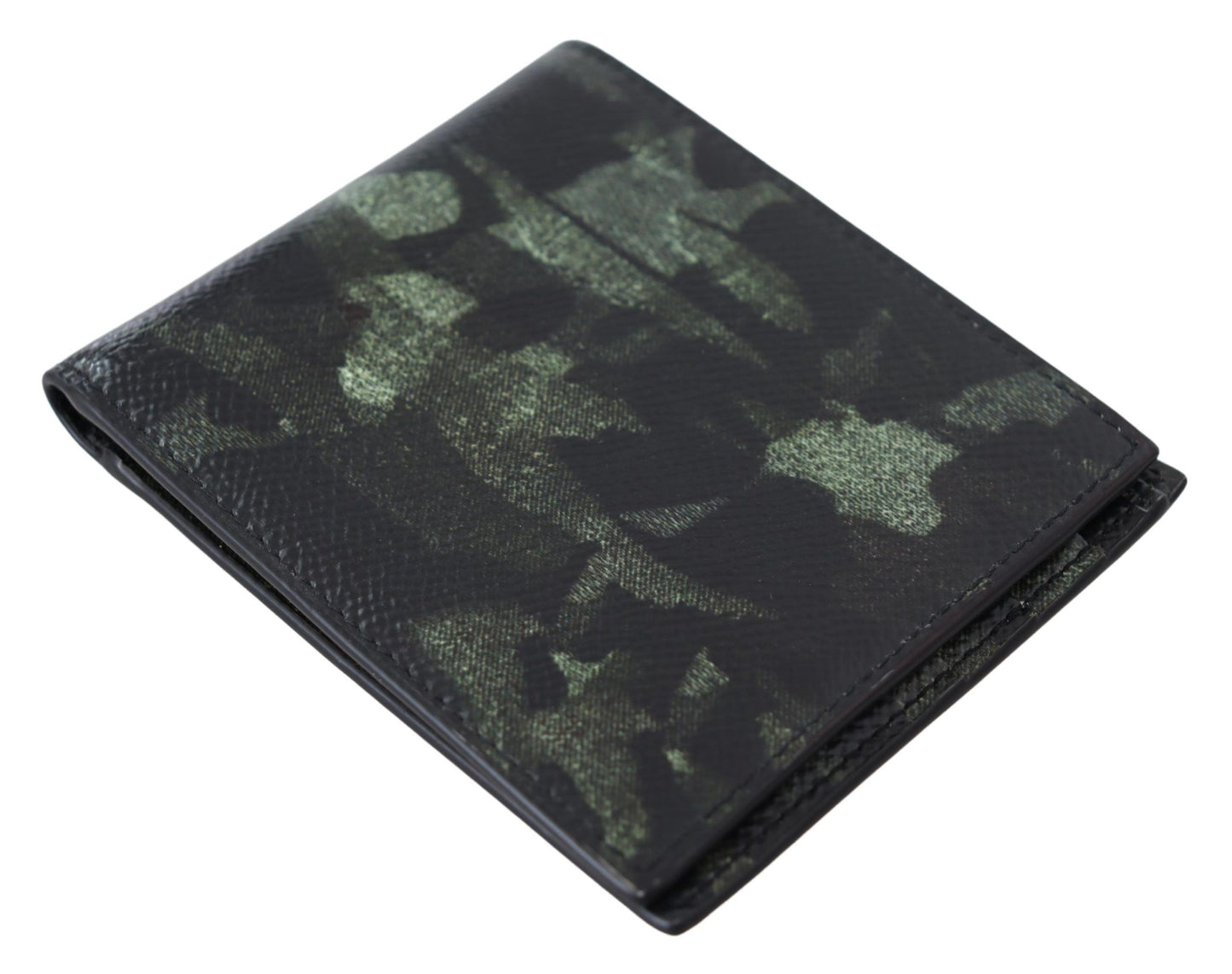 Elegant Camouflage Leather Bifold Wallet