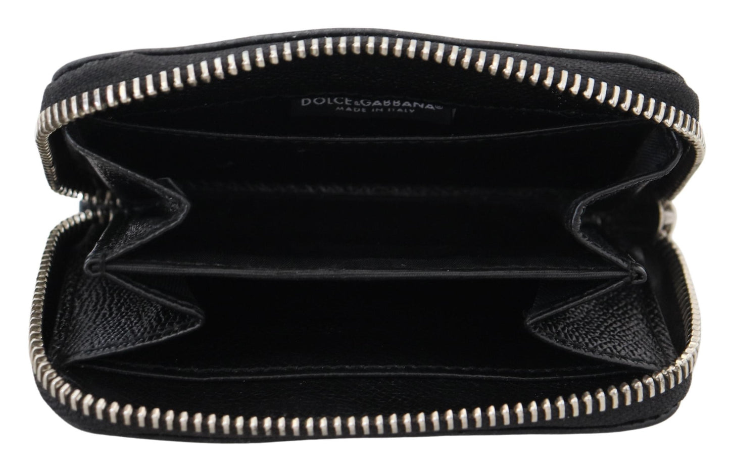 Elegant Leather Continental Wallet - Black with Silver Details