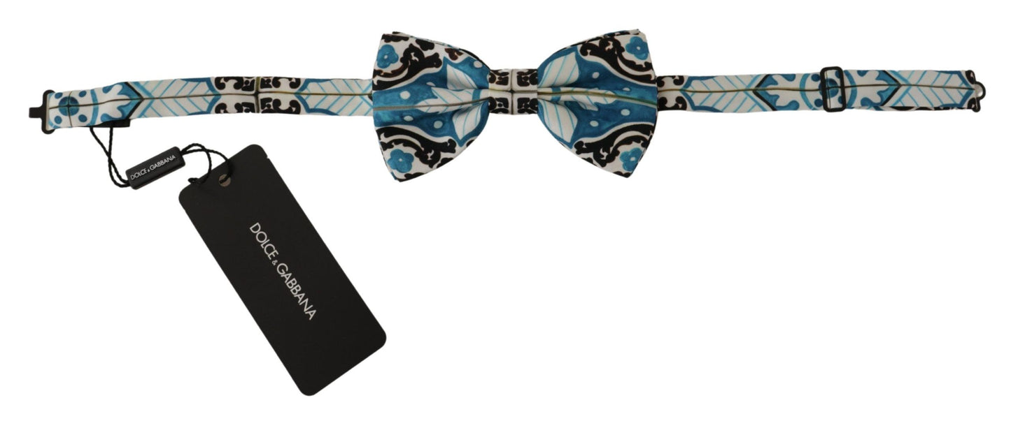 Elegant Silk Bow Tie in Light Blue