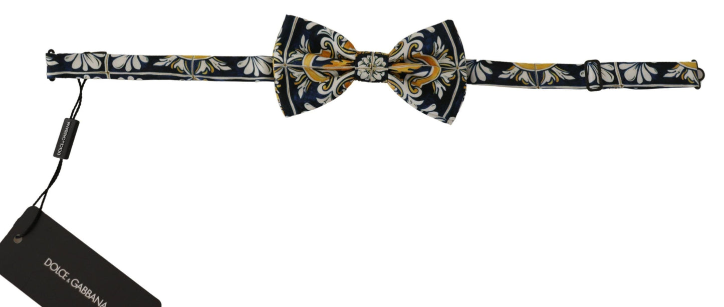 Exclusive Majolica Print Silk Bow Tie