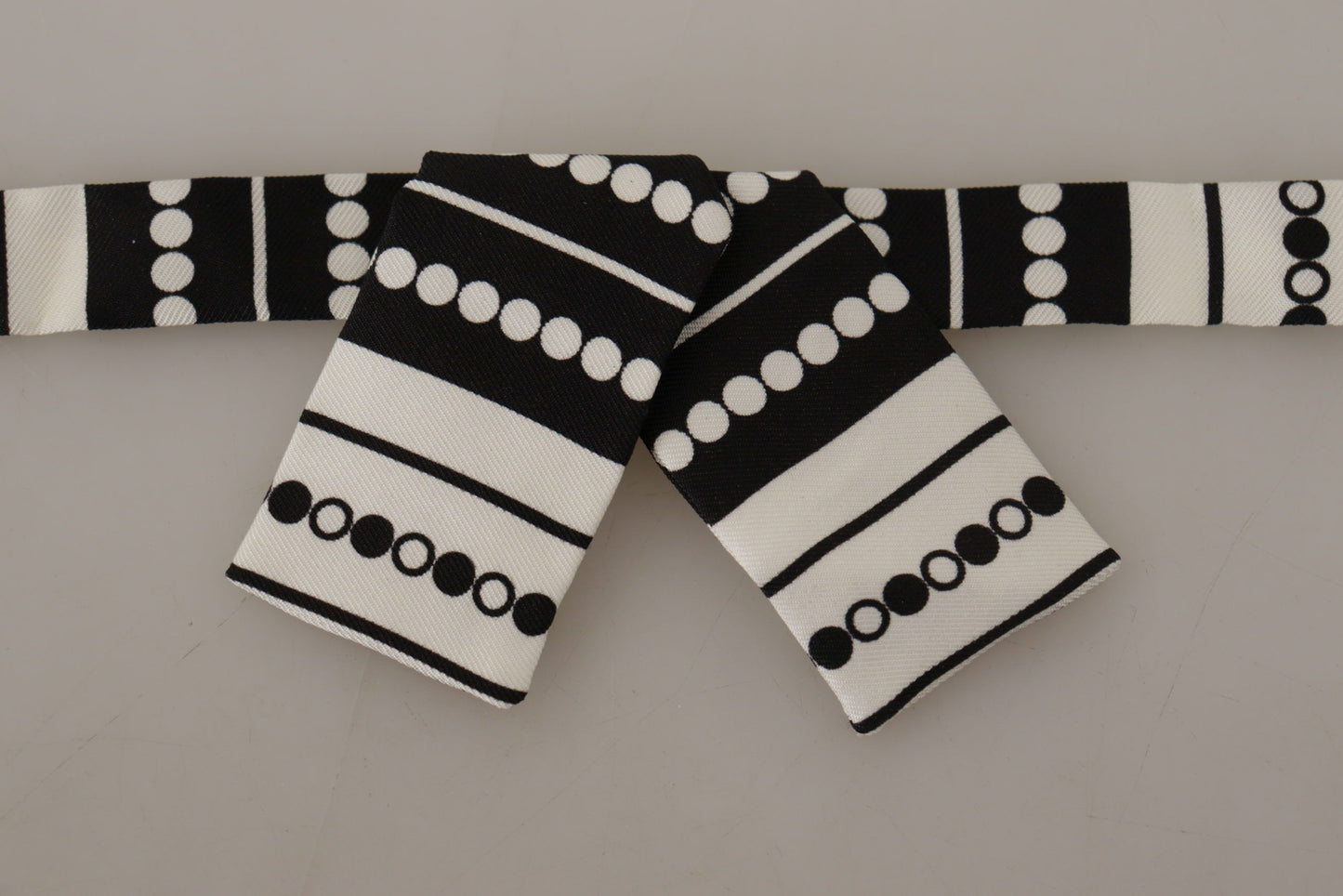 Elegant Polka Dot Silk Bow Tie