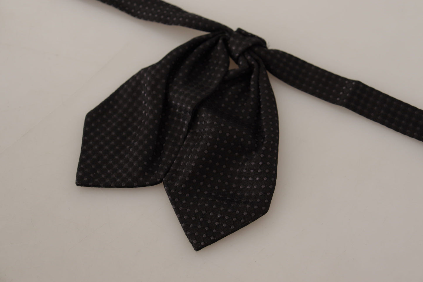 Elegant Polka Dot Silk Bow Tie