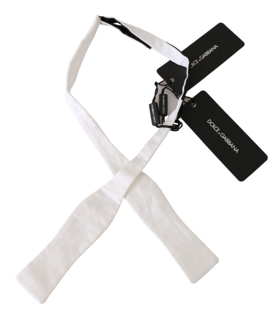 Elegant White Cotton Tie