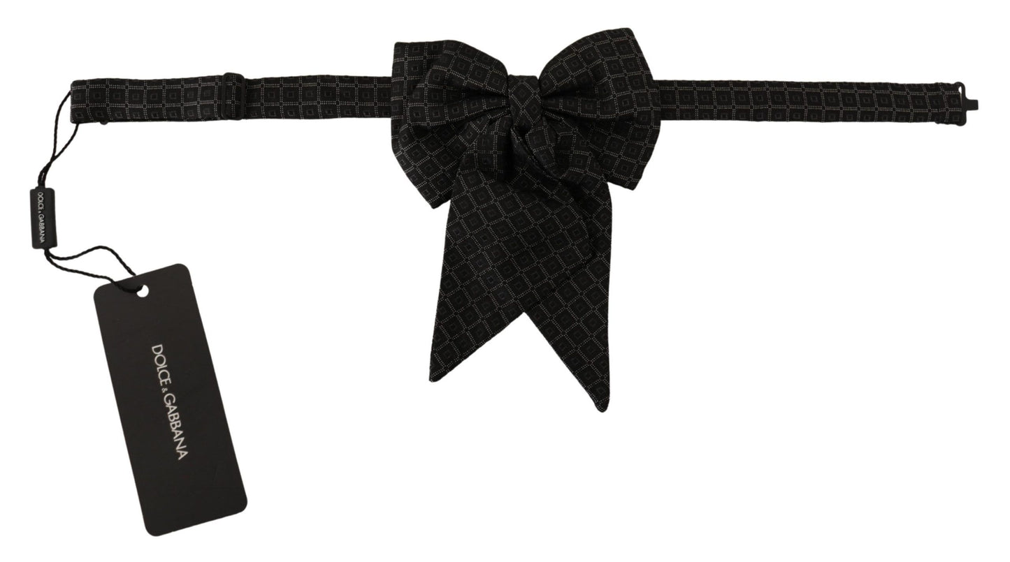 Exclusive Black Silk Bow Tie