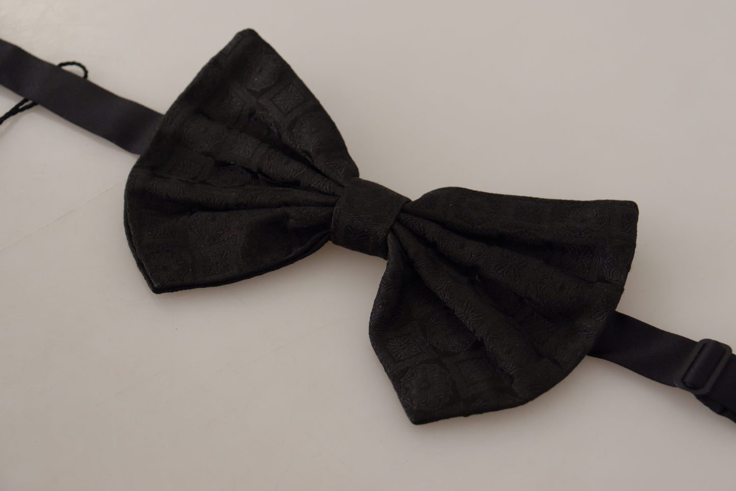 Elegant Silk Black Bow Tie