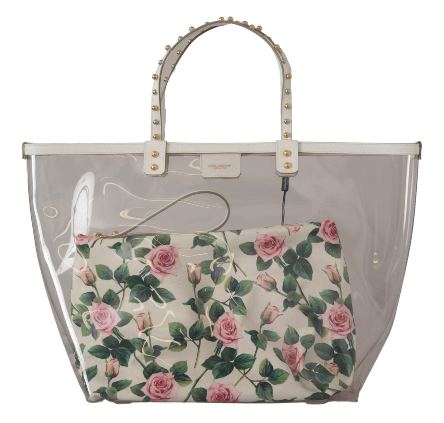 Chic Floral Clutch-Infused Tote for Sophisticated Style