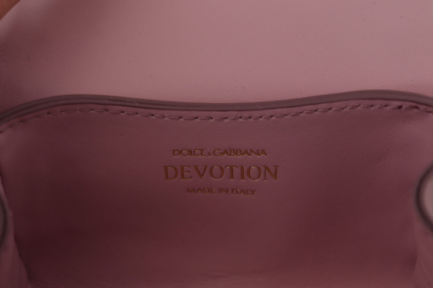 Elegant Pink Leather Micro Devotion Bag