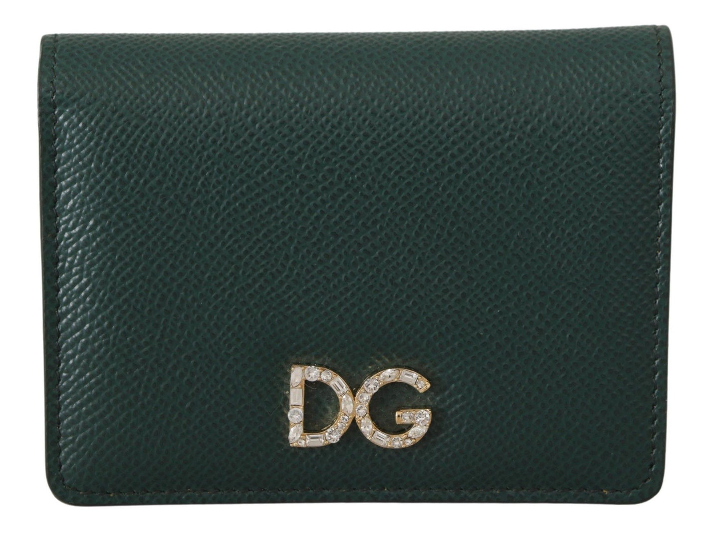 Elegant Green Leather Continental Wallet