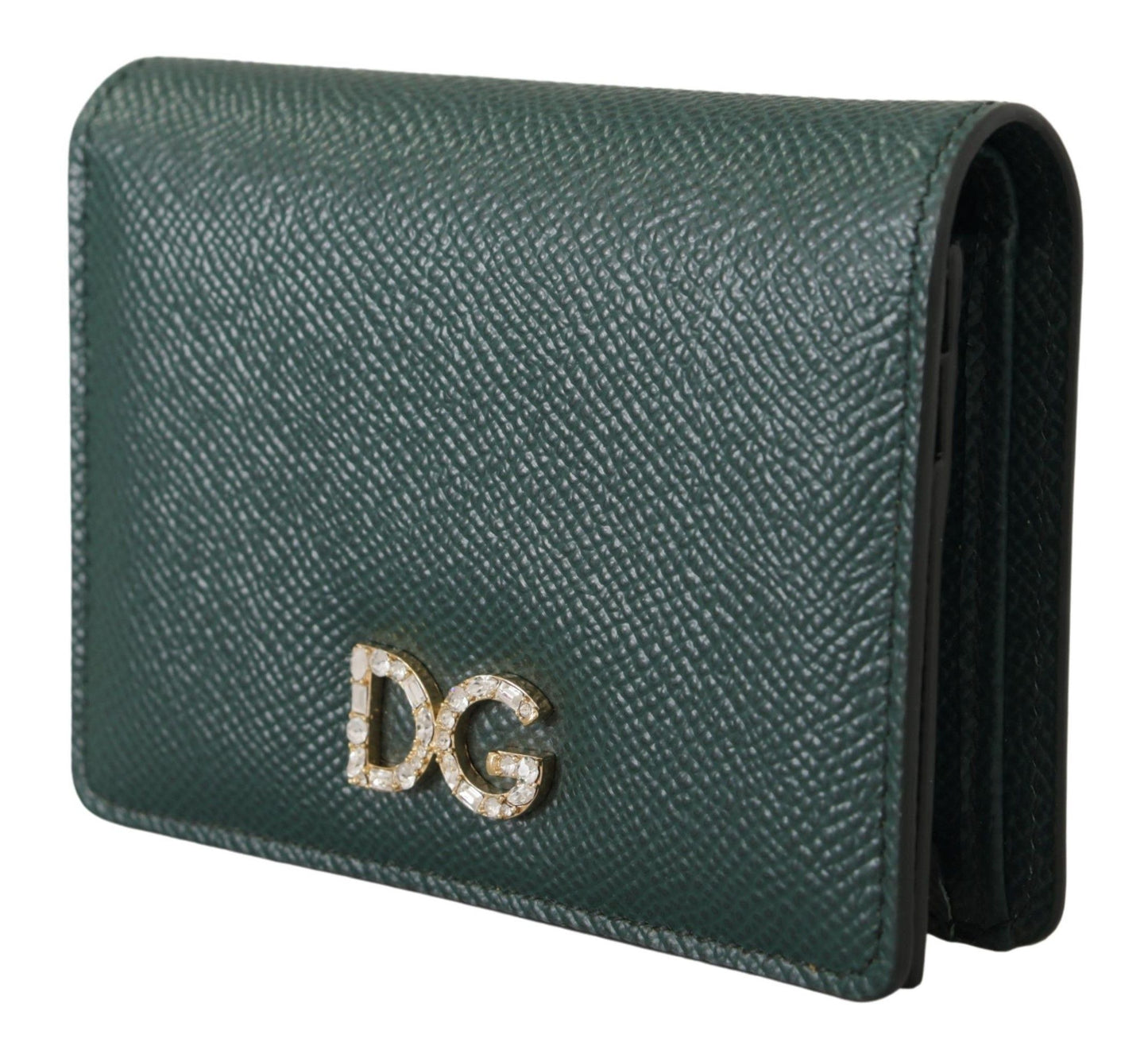 Elegant Green Leather Continental Wallet