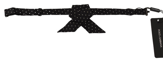 Elegant Polka Dot Silk Bow Tie