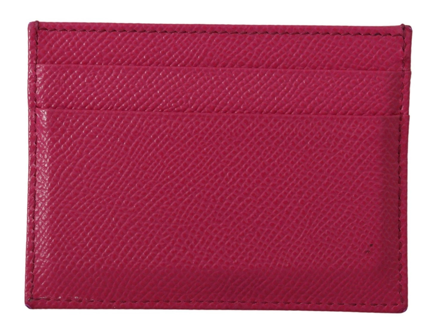 Elegant Pink Leather Cardholder