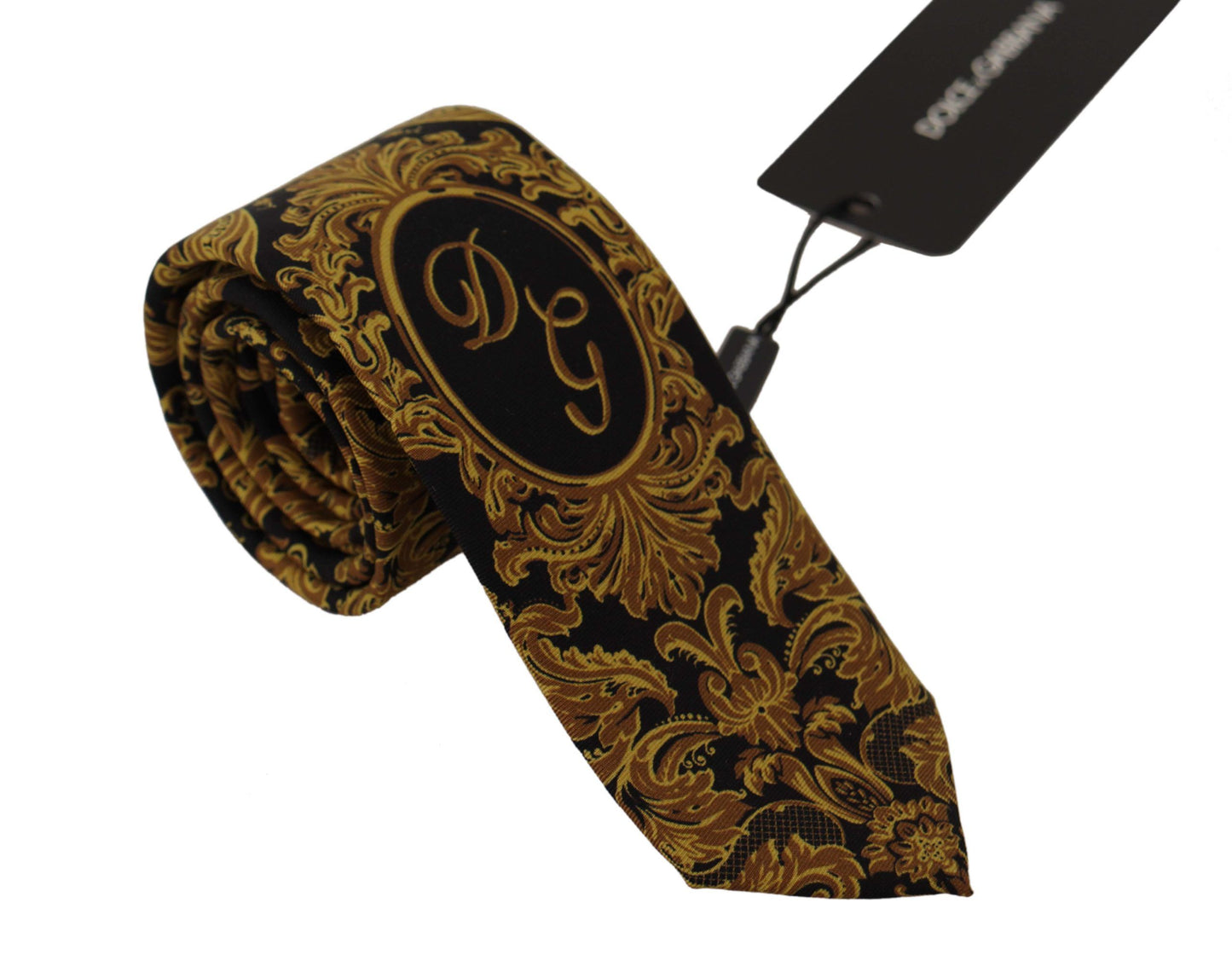 Elegant Gold Silk Tie