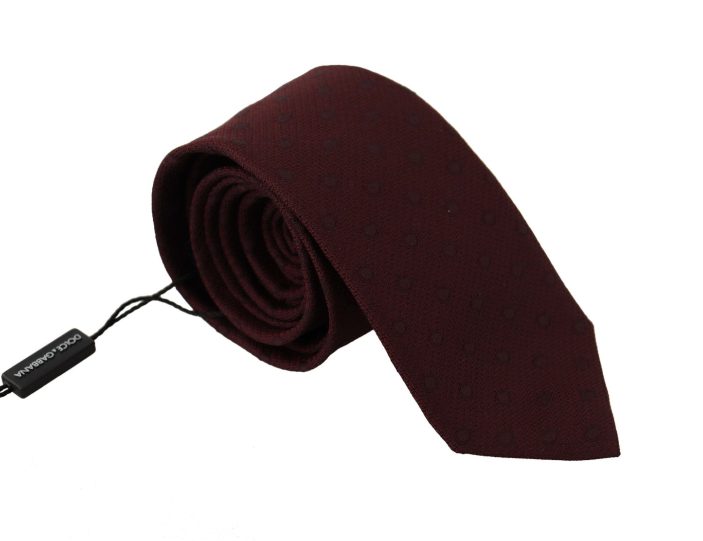 Elegant Maroon Silk Tie