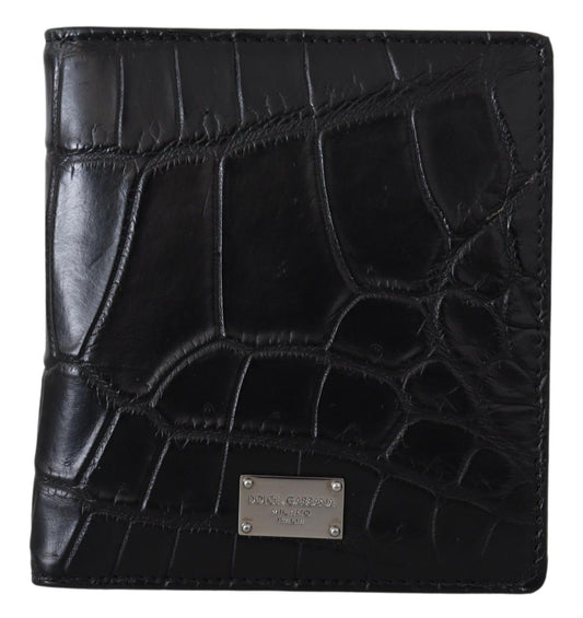 Sleek Exotic Leather Bifold Wallet