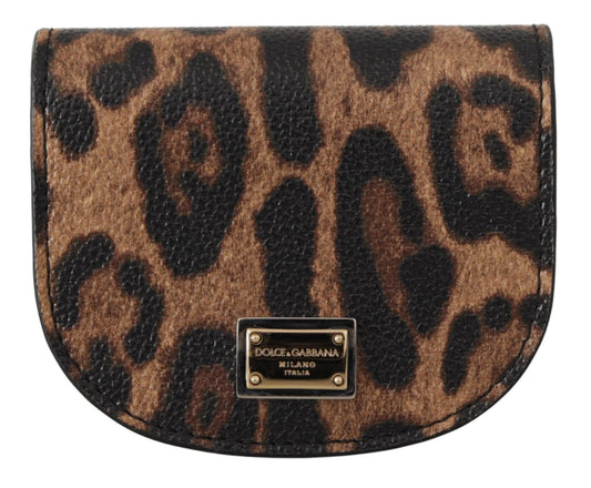 Elegant Leopard Print Coin Wallet