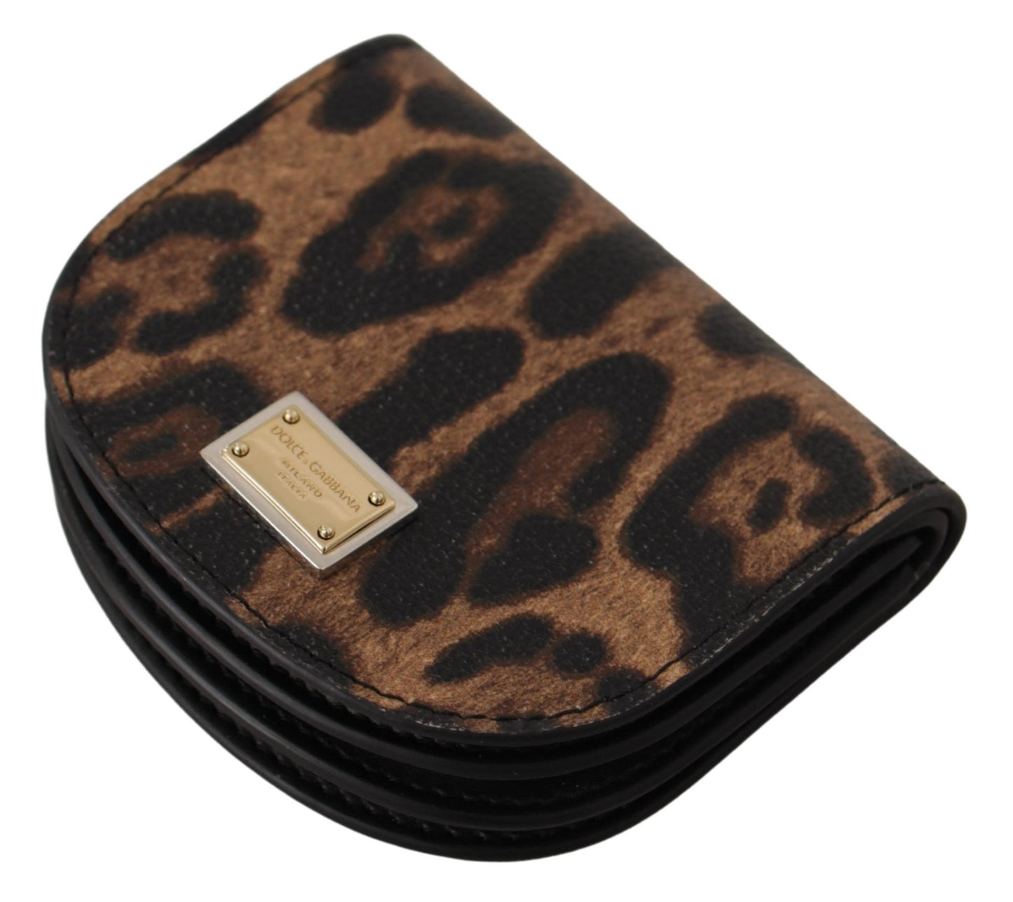 Elegant Leopard Print Coin Wallet