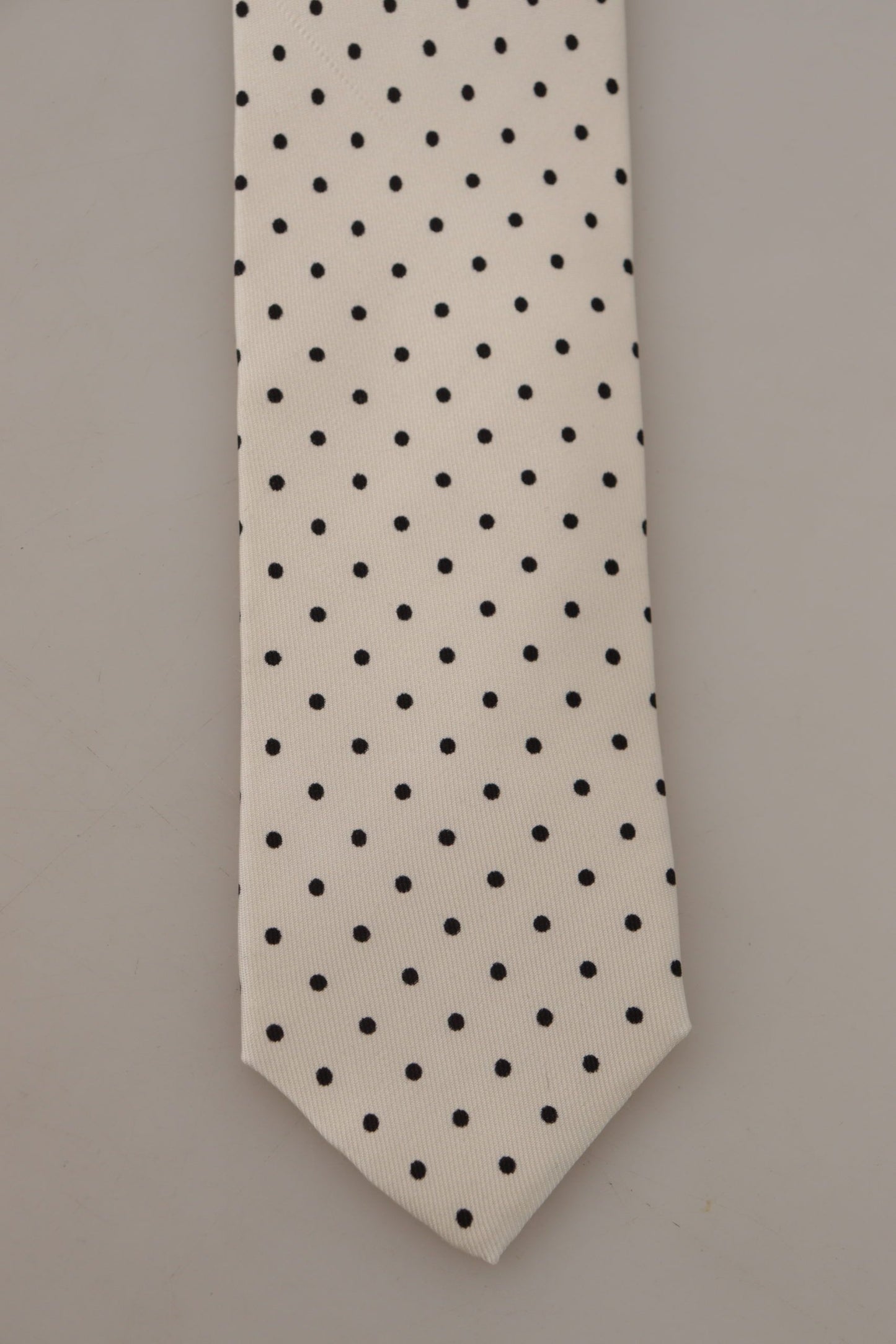 Elegant Polka Dot Silk Bow Tie