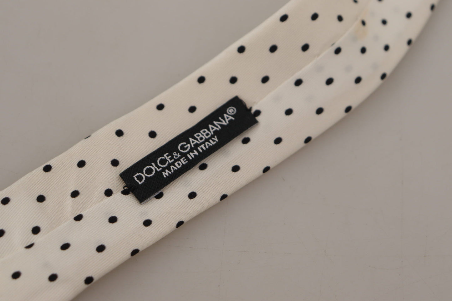 Elegant Polka Dot Silk Bow Tie