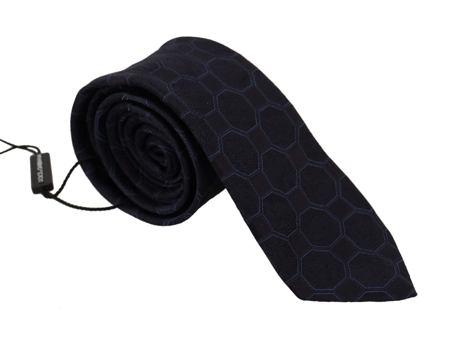 Elegant Silk Blue Necktie