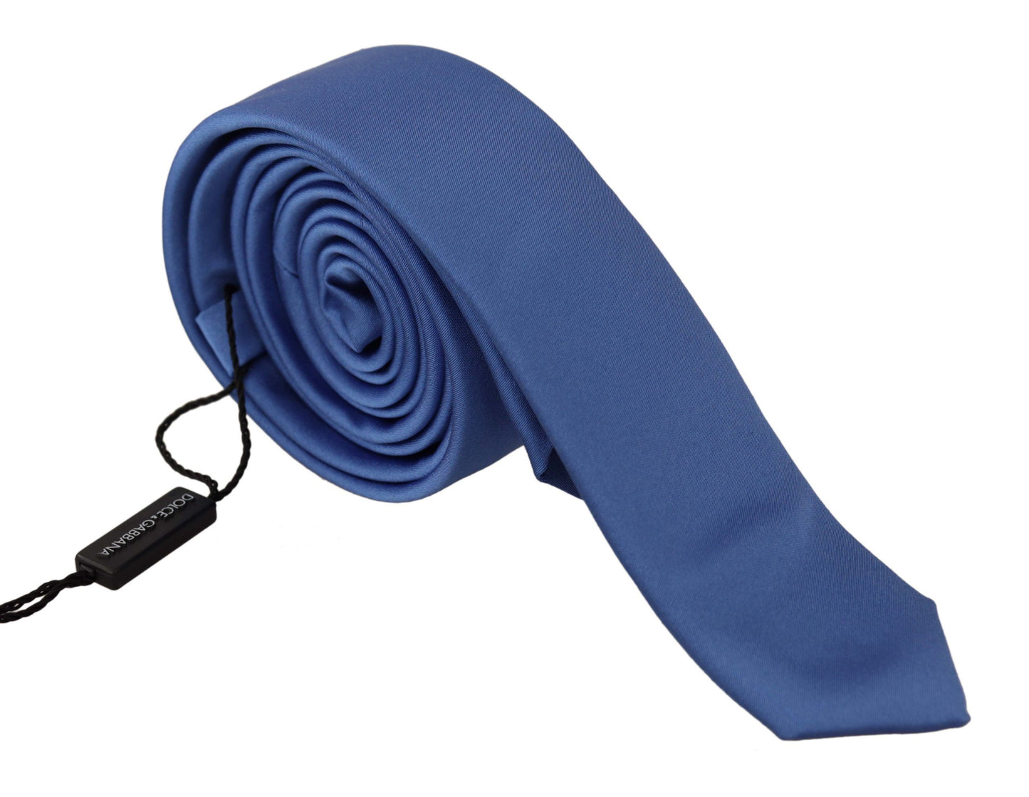 Elegant Blue Silk Men's Tie