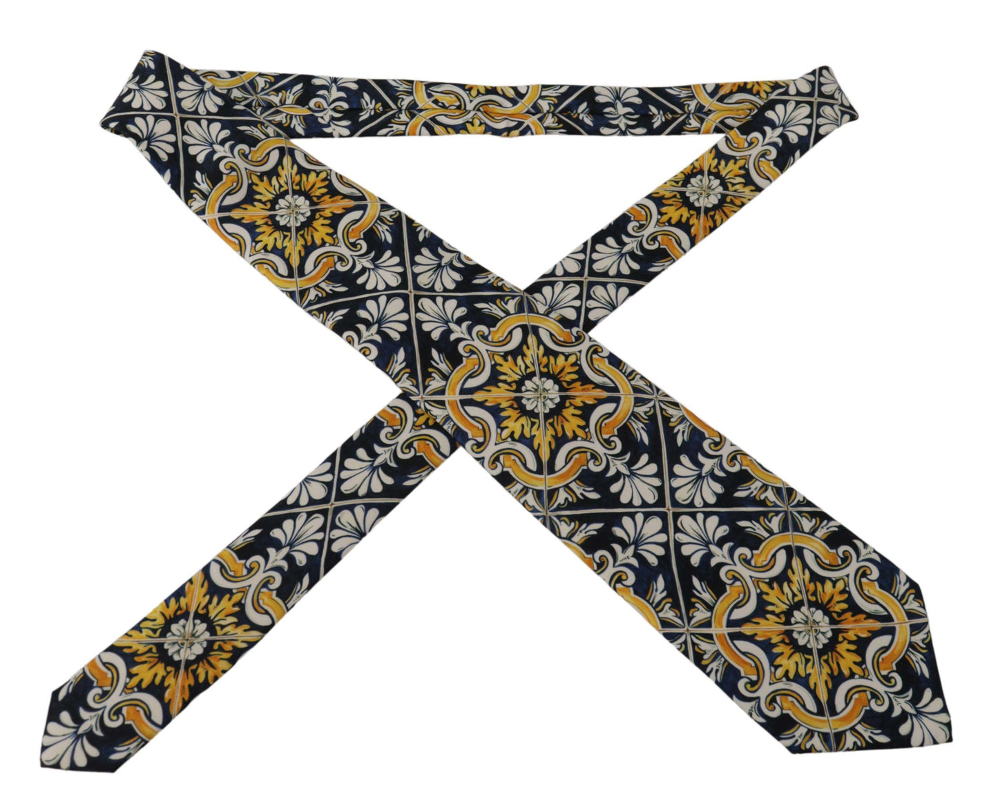 Elegant Majolica Silk Tie