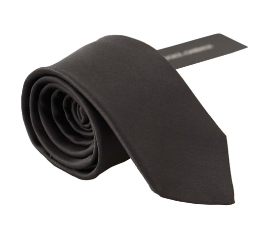 Elegant Silk Black Tie