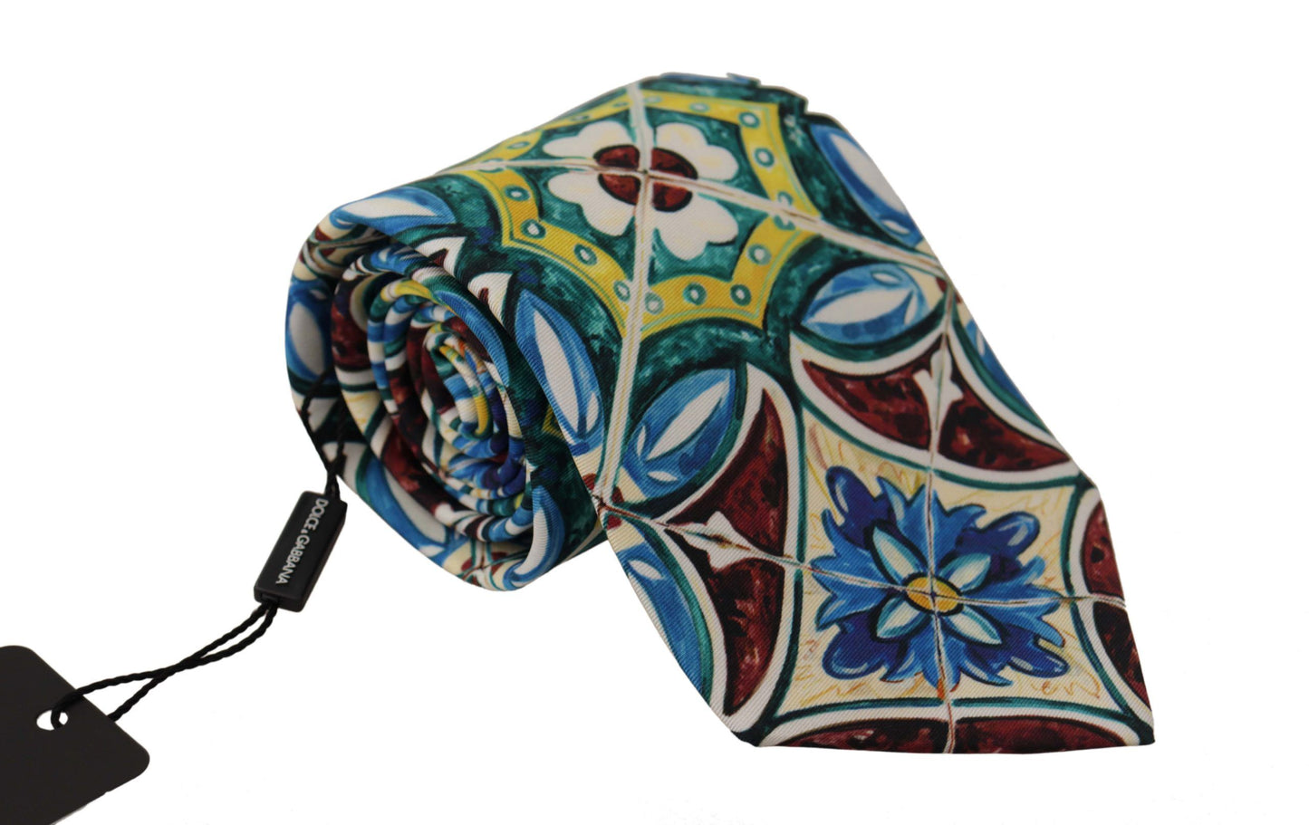 Multicolor Majolica Silk Tie