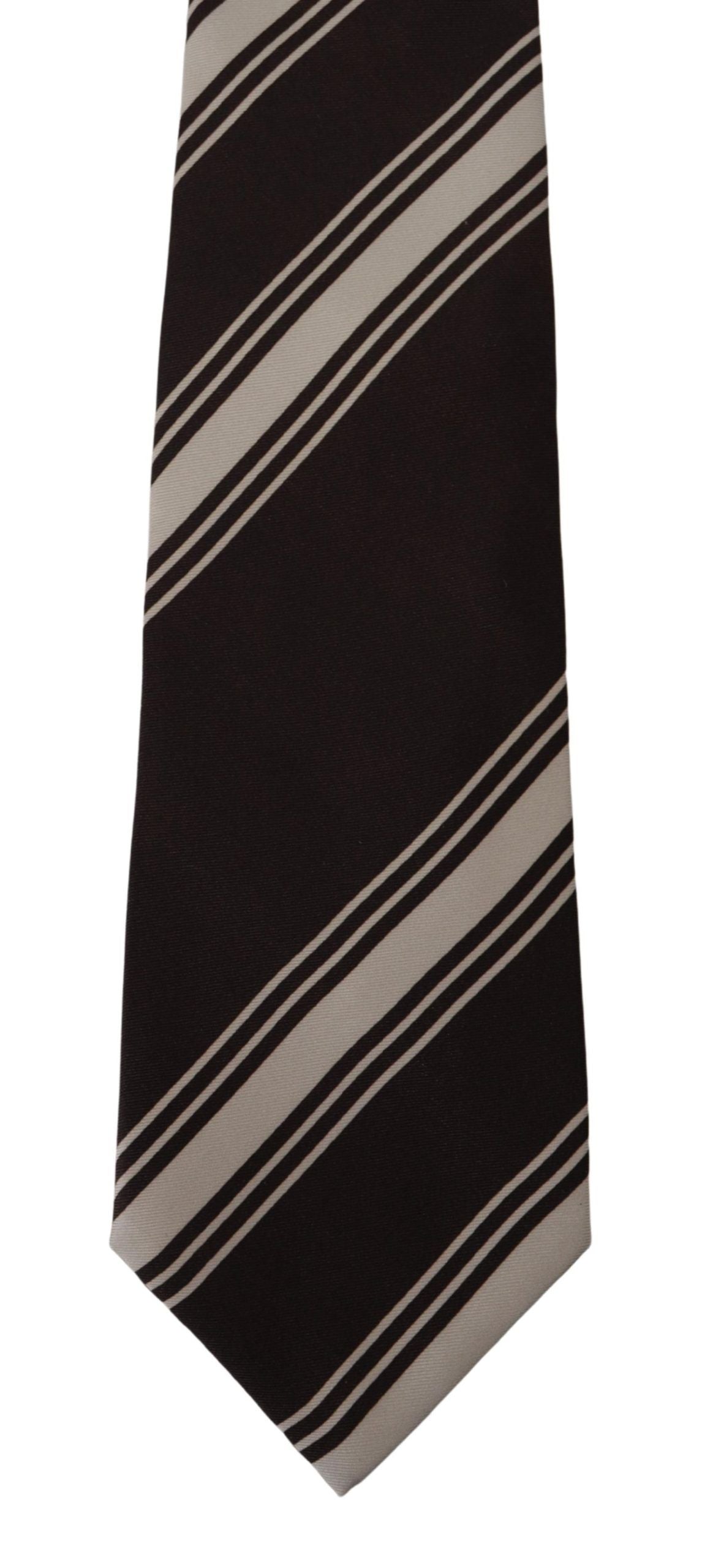 Elegant Silk Brown Tie for Sophisticated Style