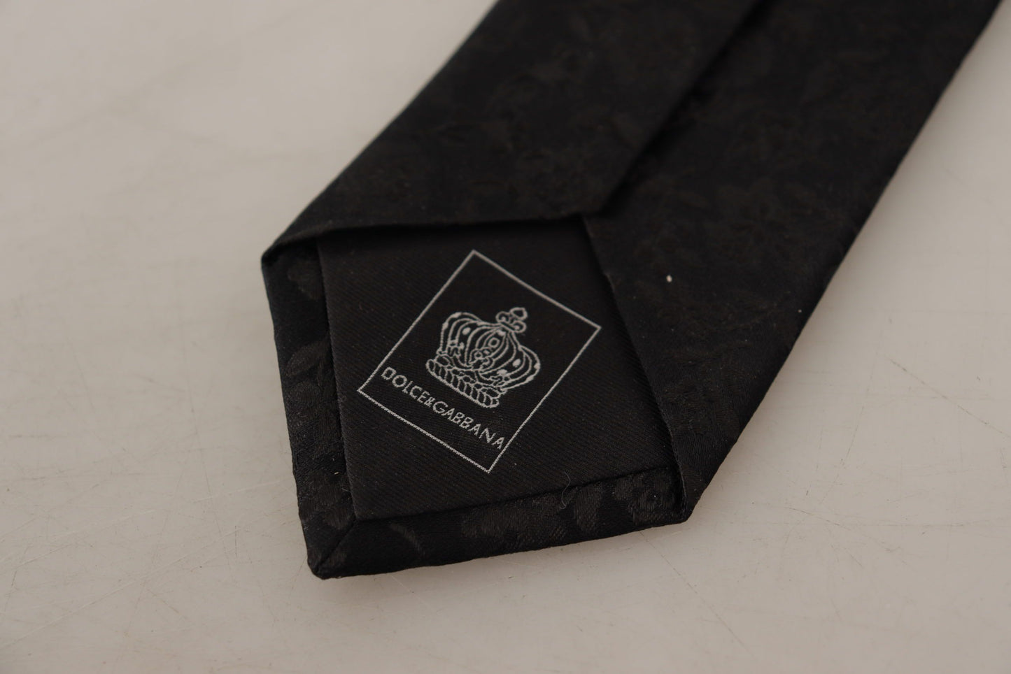 Elegant Black Silk Tie for Men