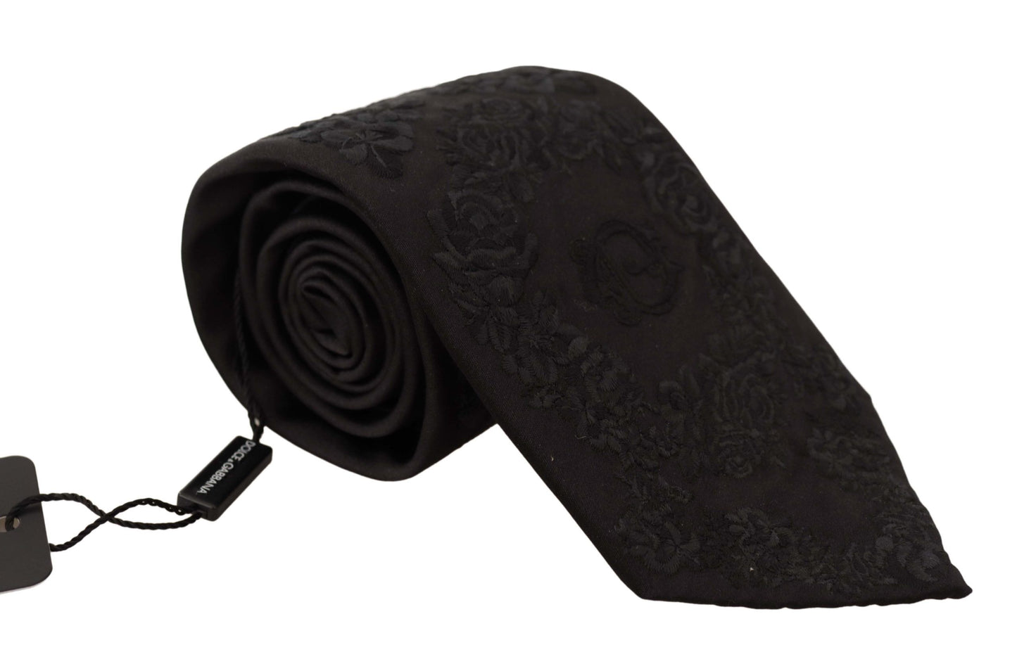 Elegant Black Silk Tie