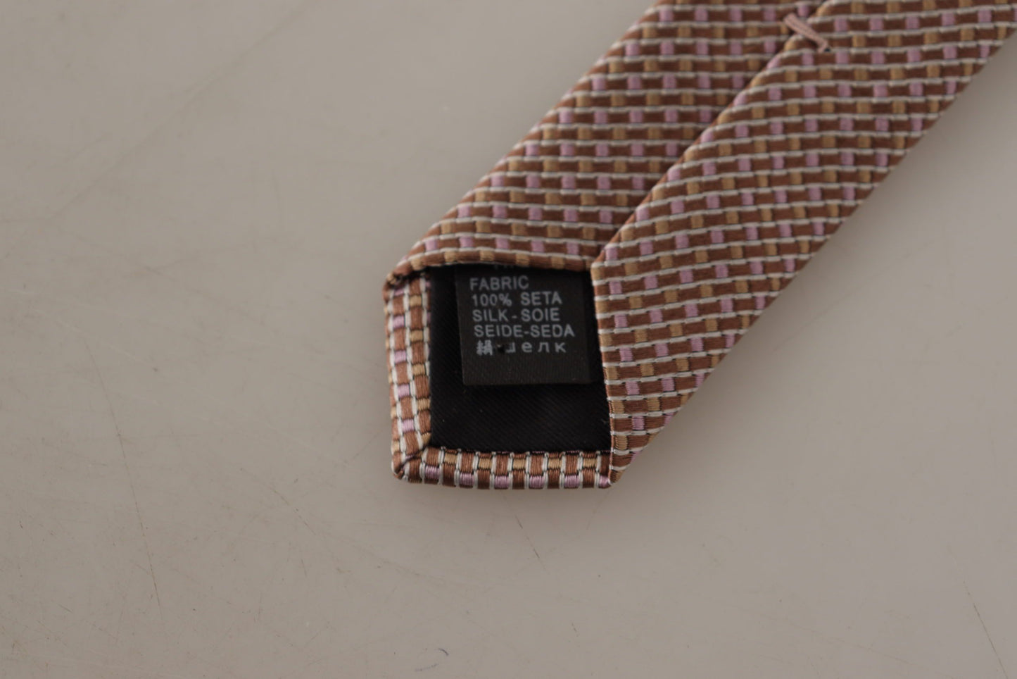 Elegant Beige Silk Tie for Sophisticated Style