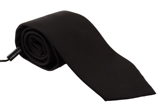 Elegant Silk Black Bow Tie