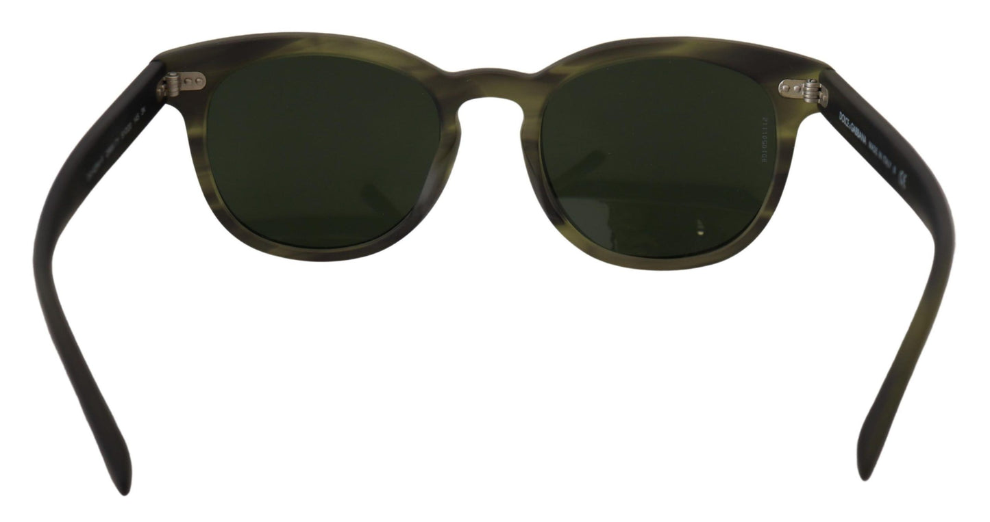 Chic Havana Green Designer Sunglasses