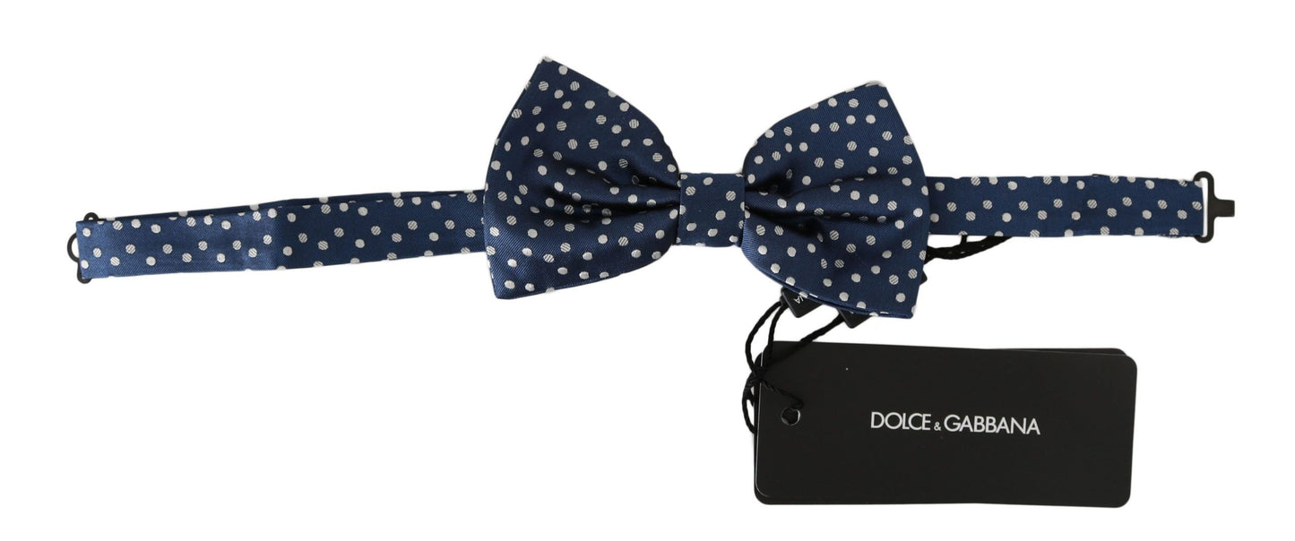 Elegant Silk Polka Dot Bow Tie