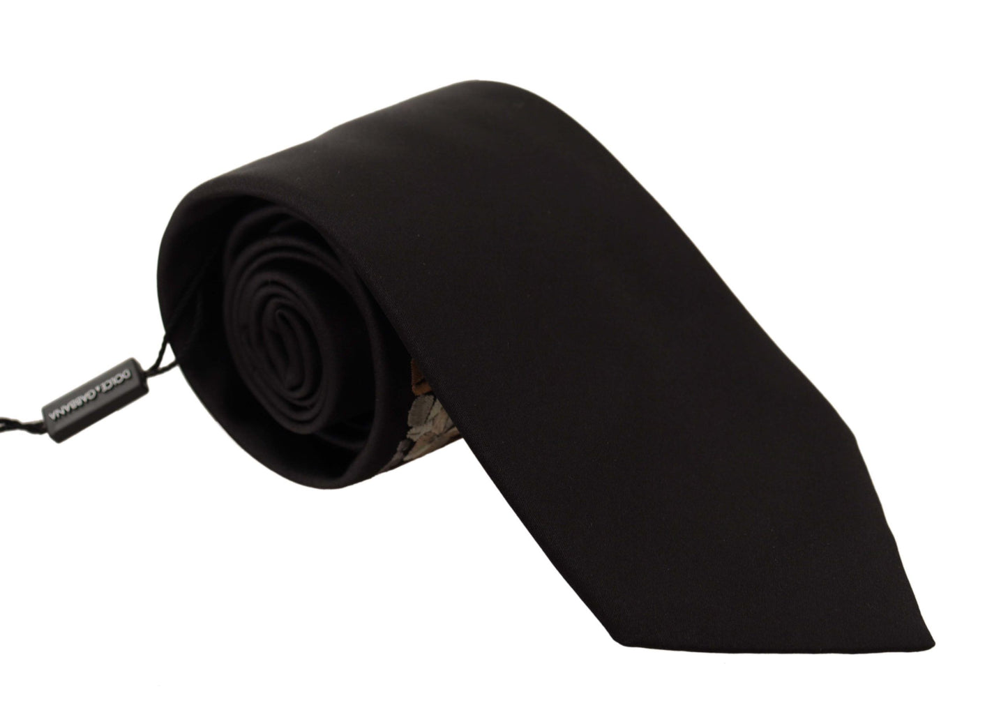 Elegant Black Silk Tie