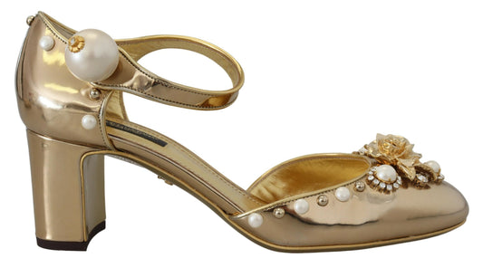 Elegant Gold Slingback Toe Sandals