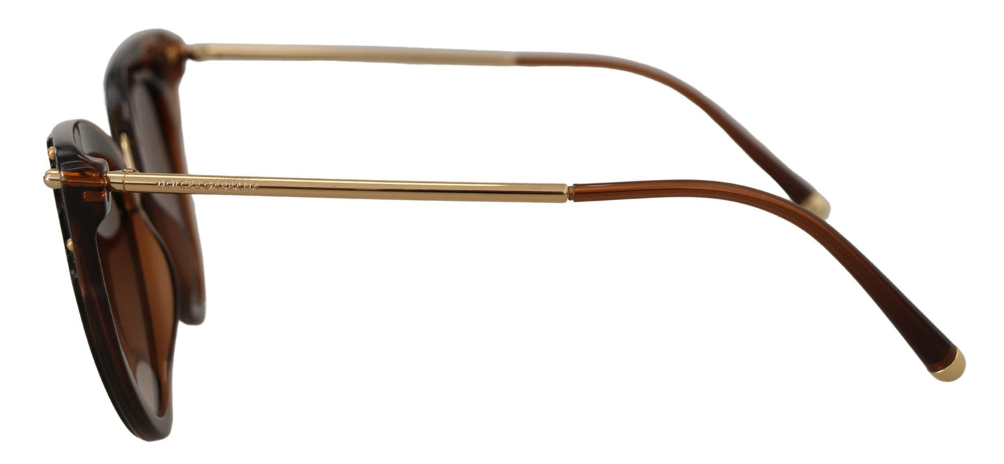 Elegant Brown Acetate Ladies Sunglasses