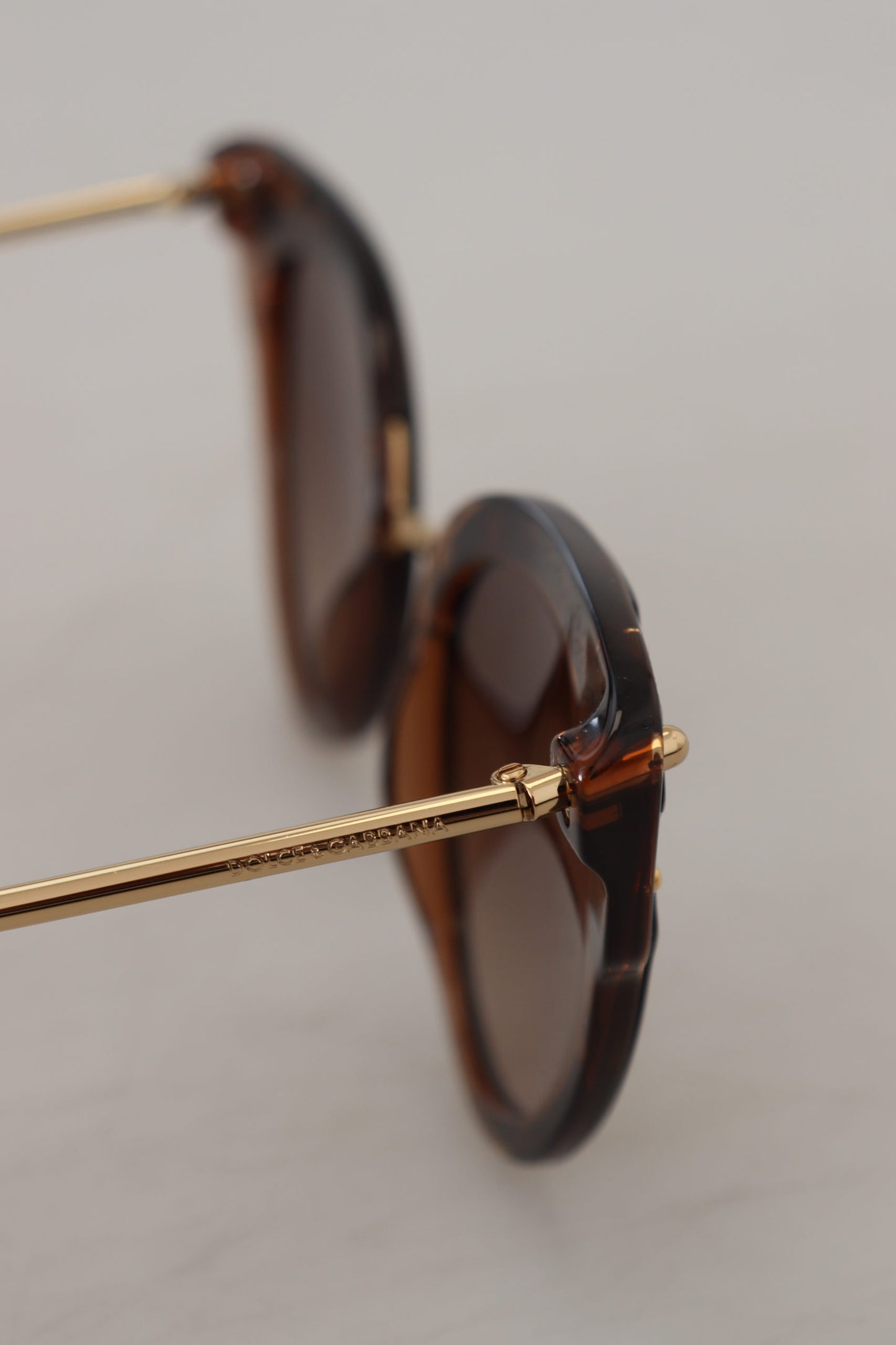 Elegant Brown Acetate Ladies Sunglasses