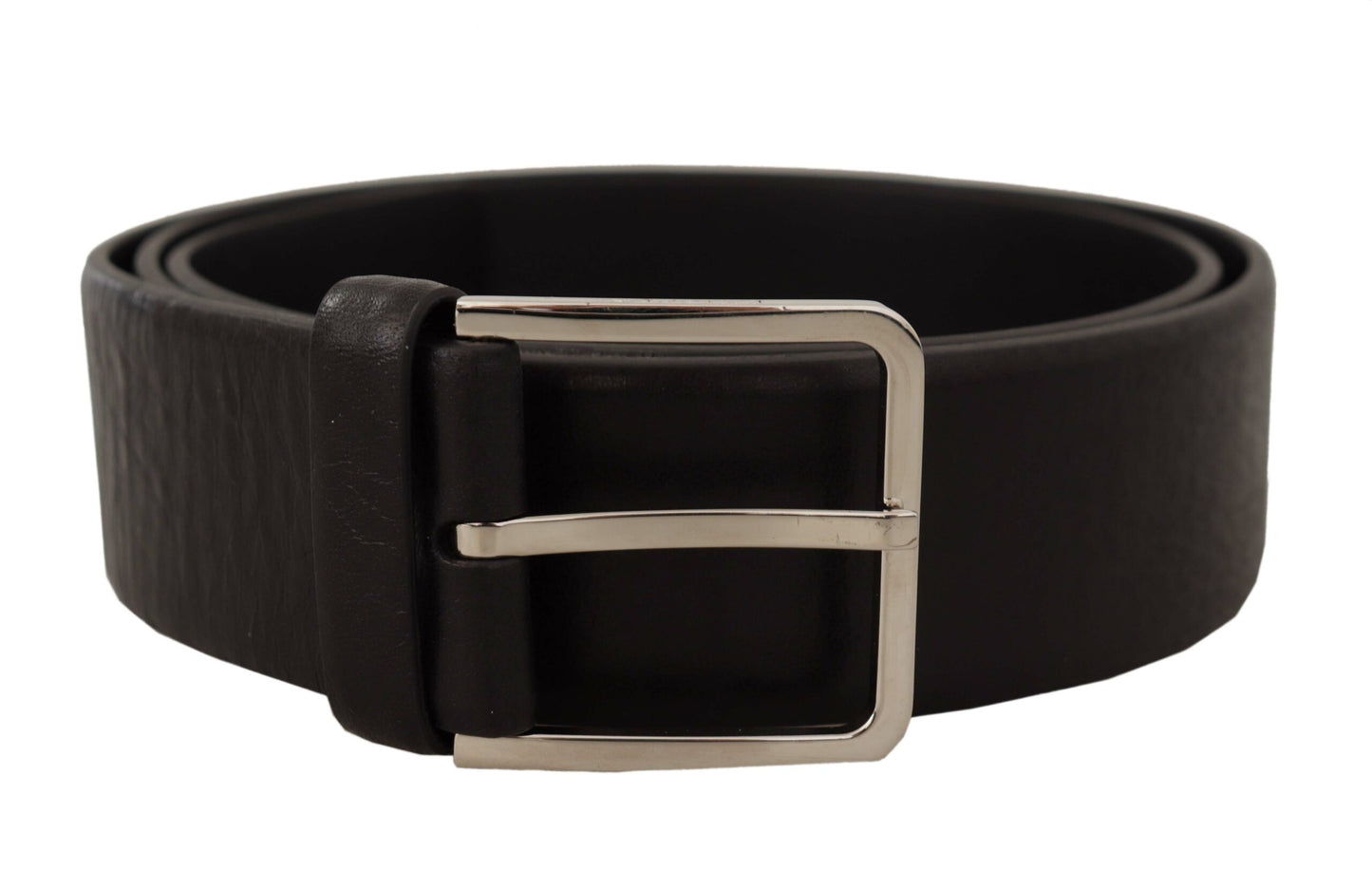 Elegant Black Leather Belt - Timeless Accessory