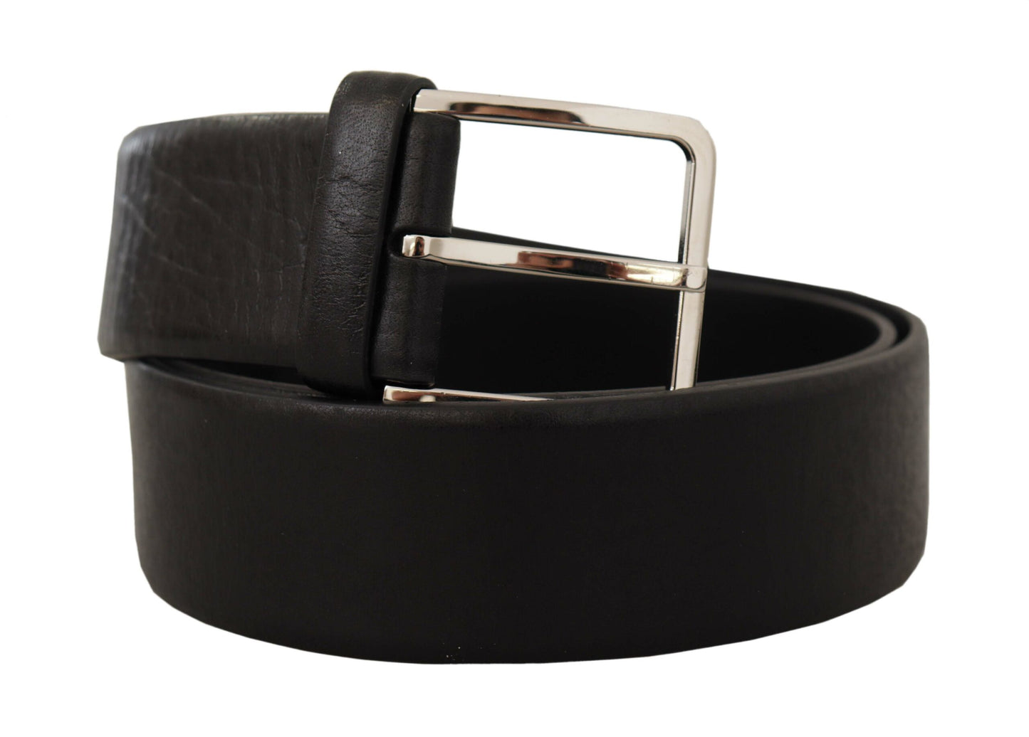 Elegant Black Leather Belt - Timeless Accessory