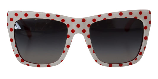 Chic Red and White Polka Dot Sunglasses