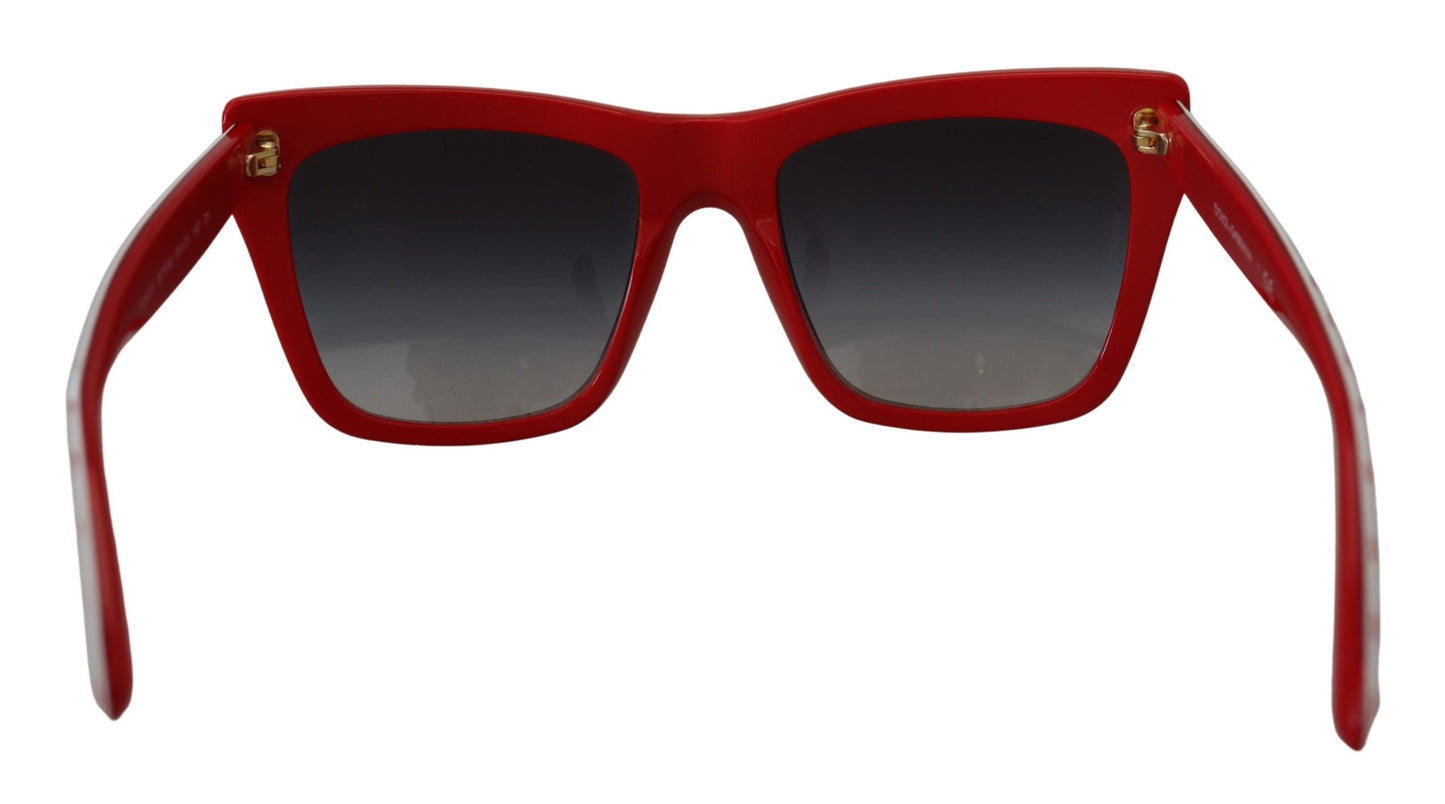 Chic Red and White Polka Dot Sunglasses