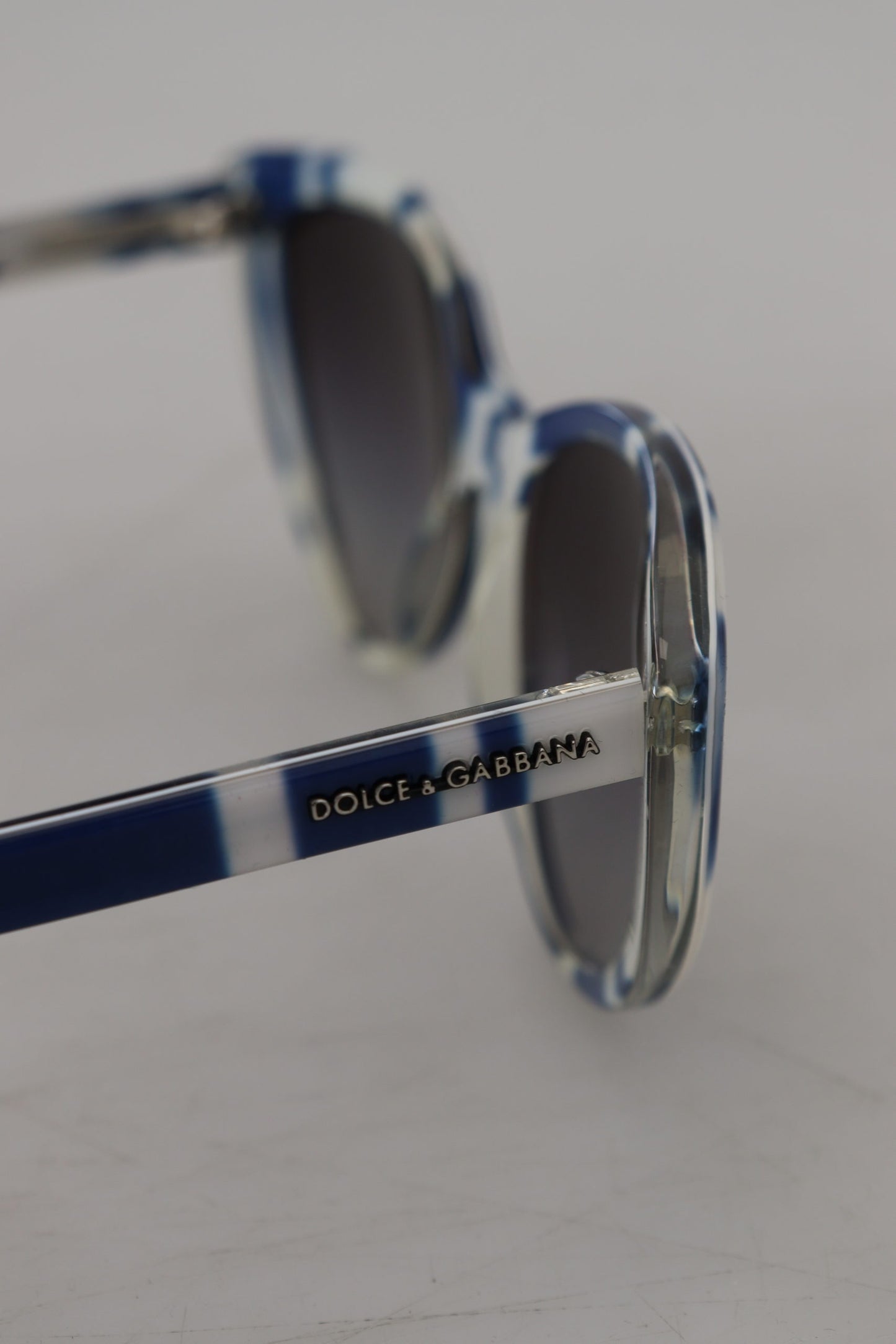 Elegant Blue & White Gradient Sunglasses