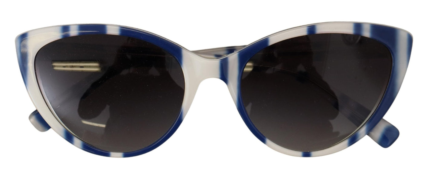 Elegant Blue & White Gradient Sunglasses