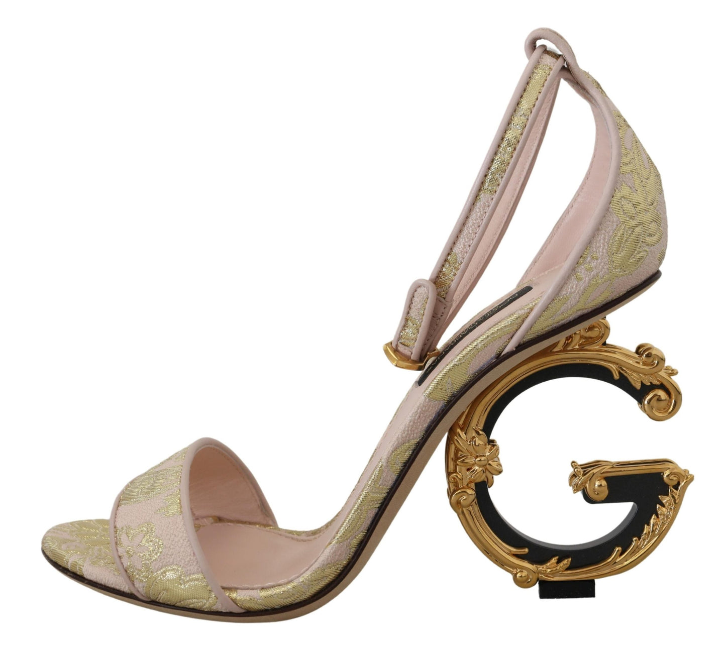 Chic Pink Brocade Keira Sandals