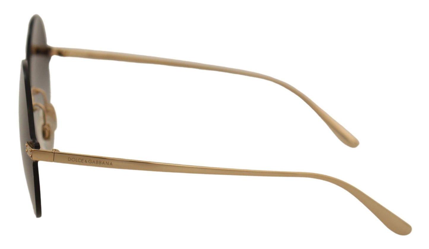 Elegant Gold-Tinted Italian Sunglasses