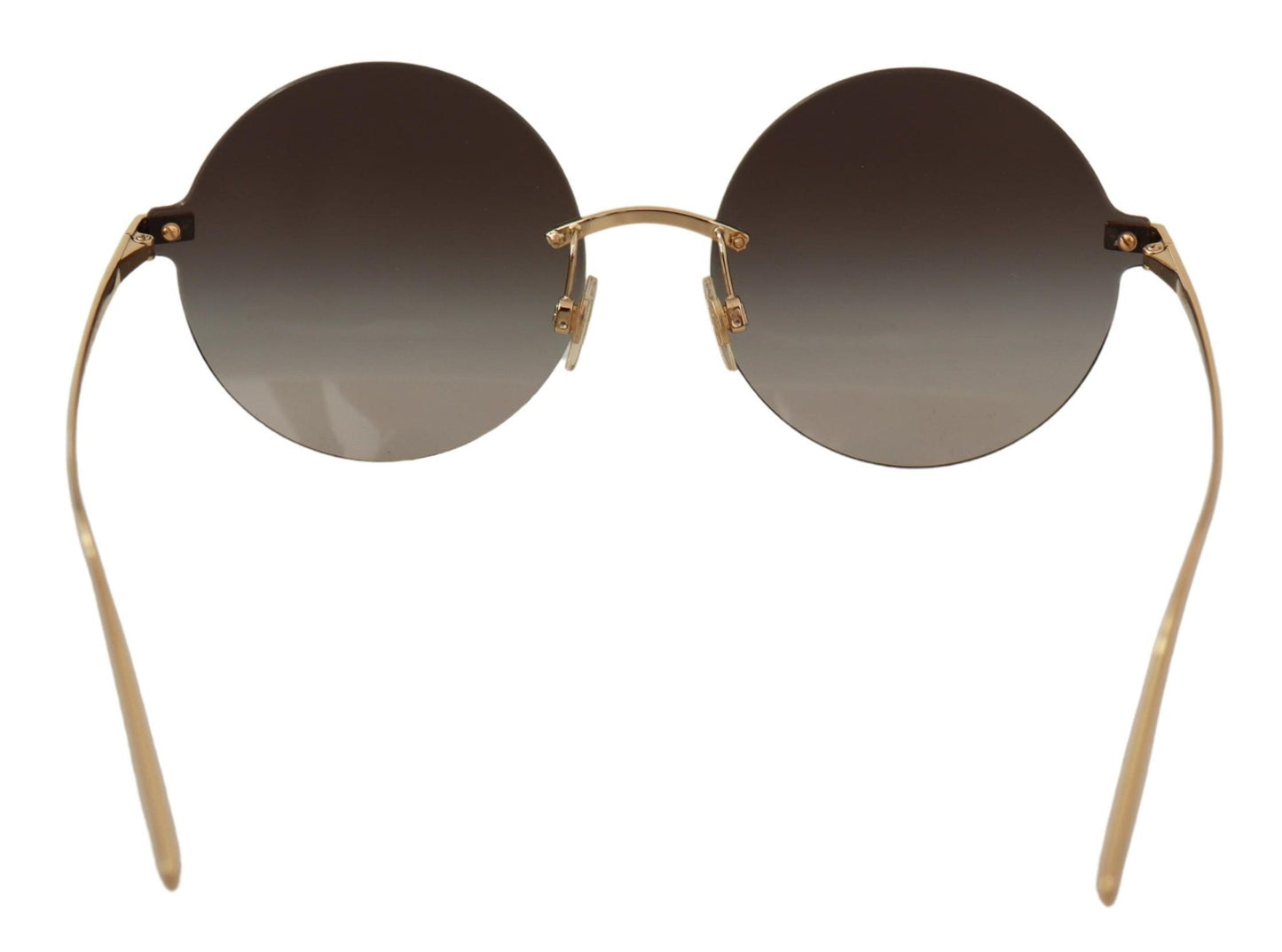 Elegant Gold-Tinted Italian Sunglasses