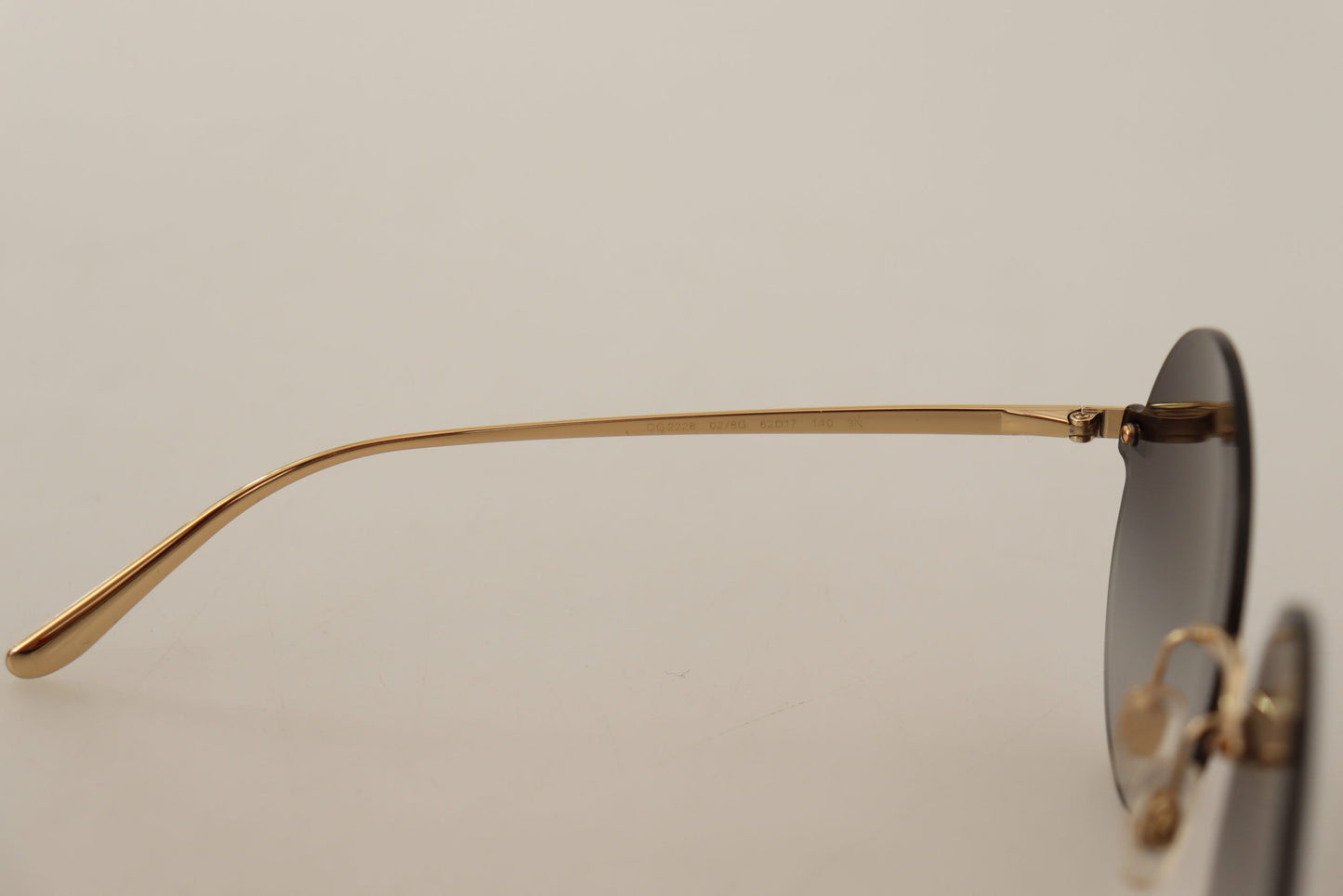 Elegant Gold-Tinted Italian Sunglasses