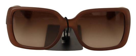 Chic Rectangular Brown Gradient Sunglasses